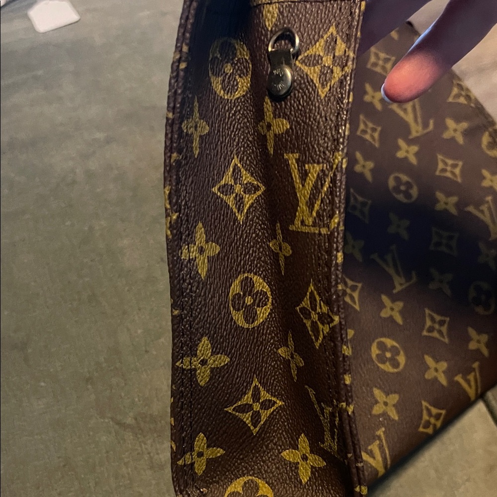 Louis Vuitton Monogram Toiletry Bag in Brown and Gold - Picture 7 of 8